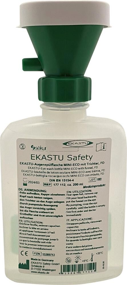 EKASTU Augenspülflasche MINI-ECO Trichter cA 200ml EKASTU Augenspülflasche MINI-ECO Trichter cA 200ml