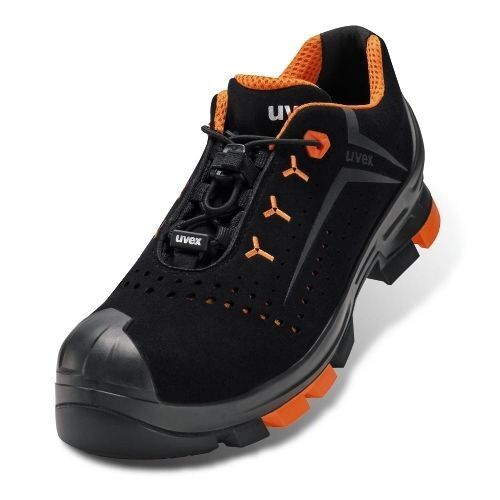 UVEX 2 Sicherheits-Halbschuh gelocht Gr. 41 W10 S1PL ESD SR schw/or 6501.1