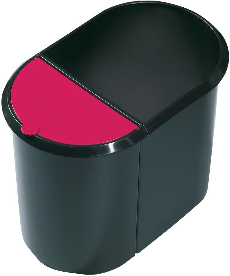 Papierkorb Duo-System schwarz/rot Papierkorb Duo-System schwarz/rot