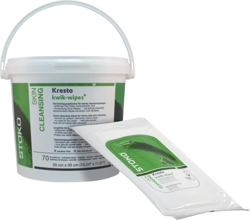 SC JOHNSON Handreinigungstücher Kresto KWIK WIPES Eimer 70 Stk. 23122