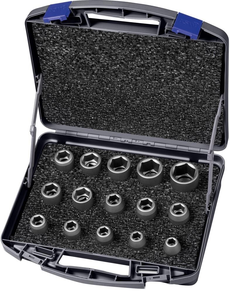 ASW Kr.-Steckschlüssel-Satz 1/2" 15tlg. ASW
