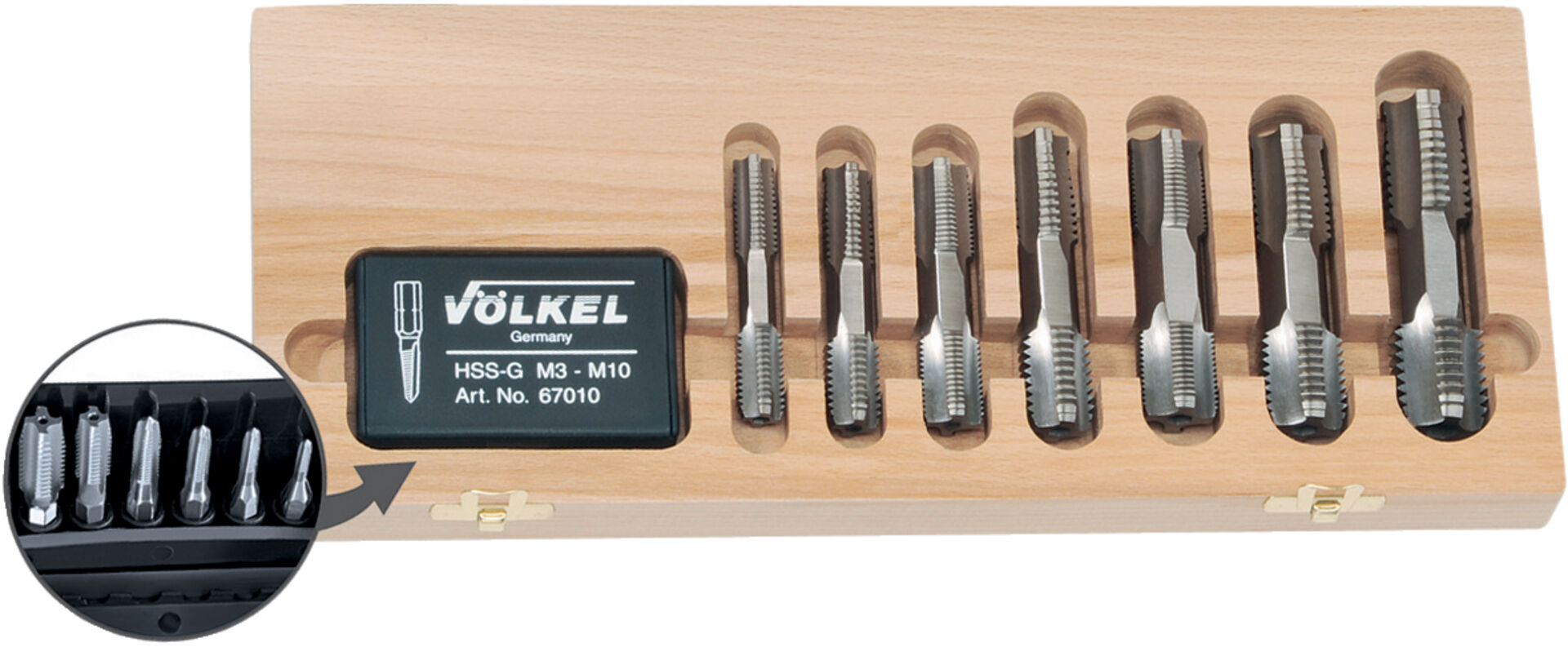 VÖLKEL Gewindebohrer-Set M3-M20 HSS VÖLKEL Gewindebohrer-Set M3-M20 HSS