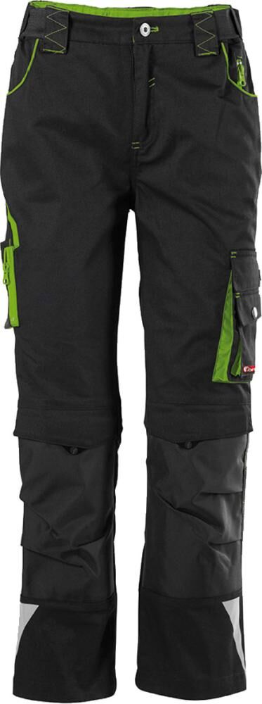 FORTIS Kids Bundhose 24 schwarz/lime, Gr. 146-152