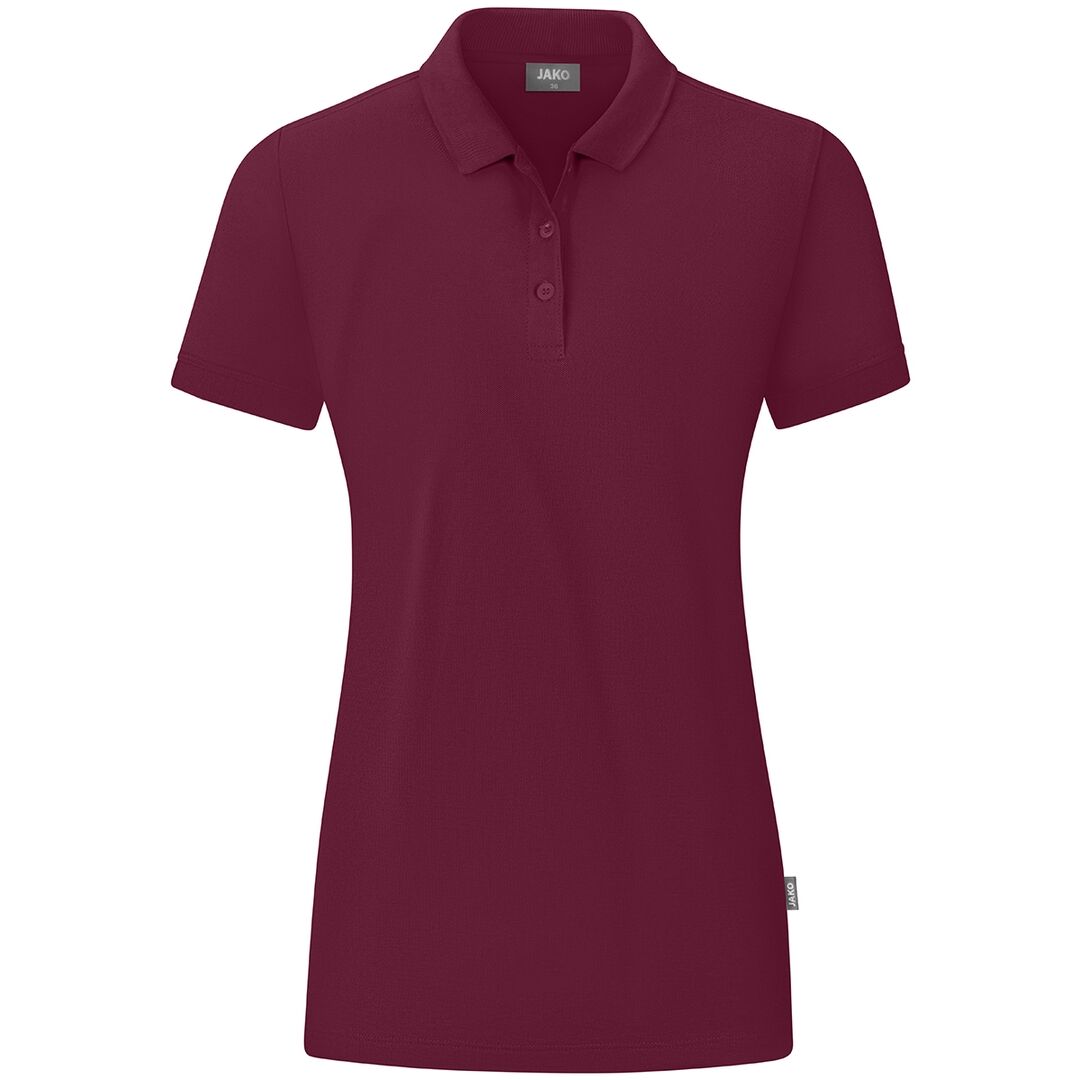 JAKO Polo Organic Damen C6320, Gr. 40 maroon