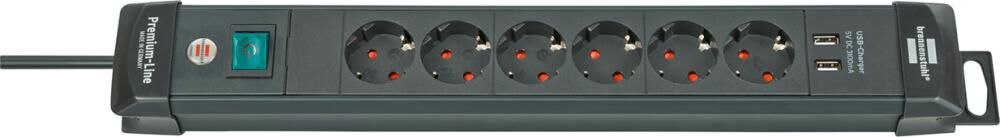 BRENNENSTUHL Steckdosenleiste 6-fach H05VV-F3G1,5 3m, Premium-Line USB BRENNENSTUHL Steckdosenleiste 6-fach H05VV-F3G1,5 3m, Premium-Line USB