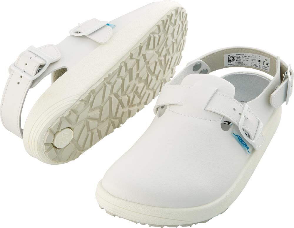Clog 970111,OB FO, A WRU SRC,weiß,Gr.43