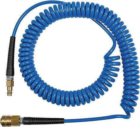 RIEGLER Spiralschlauch PU blau Kupplung u Stecker NW7,2 10x6,5mm 7,5m RIEGLER Spiralschlauch PU blau Kupplung u Stecker NW7,2 10x6,5mm 7,5m