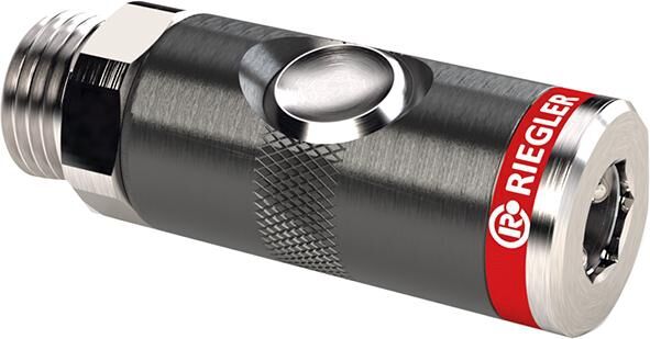 RIEGLER Druckknopf-Sicherheitskupplung NW 7,4 G1/2AG RIEGLER Druckknopf-Sicherheitskupplung NW 7,4 G1/2AG