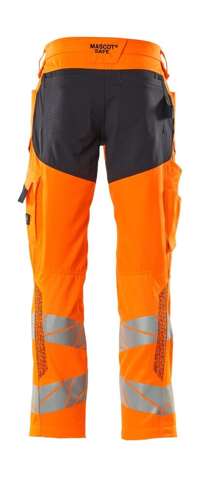 MASCOT Accel. Safe Bundhose Stretch Gr. 82C51 hi-vis or/schwarzbl 19579-236