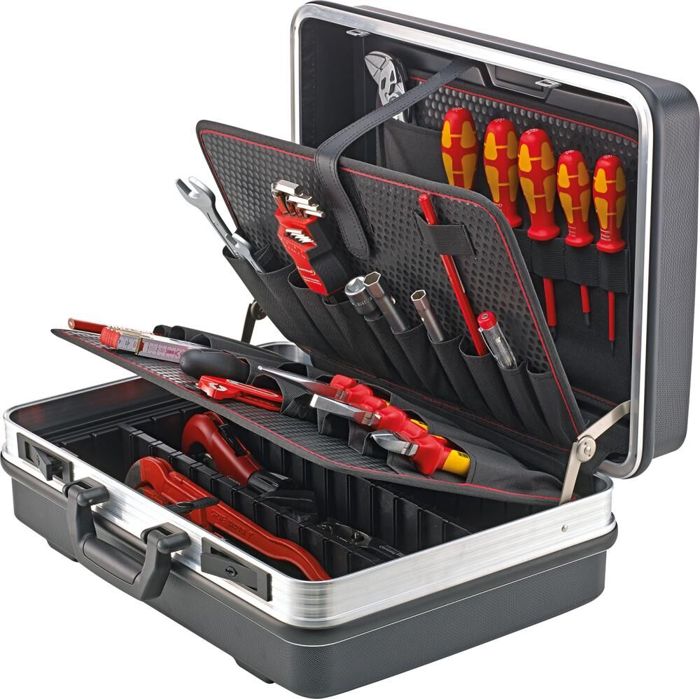 FORMAT Werkzeugkoffer 460x315x170mm ABS, mit Taschen FORMAT Werkzeugkoffer 460x315x170mm ABS, mit Taschen