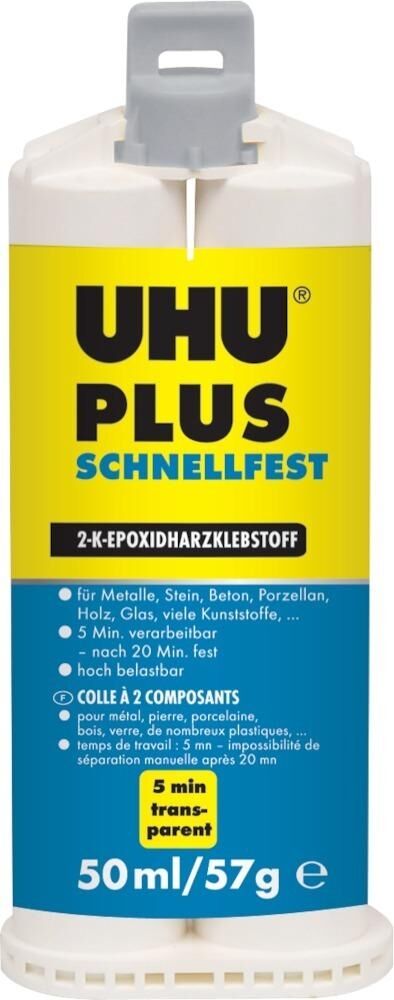 UHU PLUS SCHNELLFEST 50ml Doppelkammerkartusche UHU PLUS SCHNELLFEST 50ml Doppelkammerkartusche