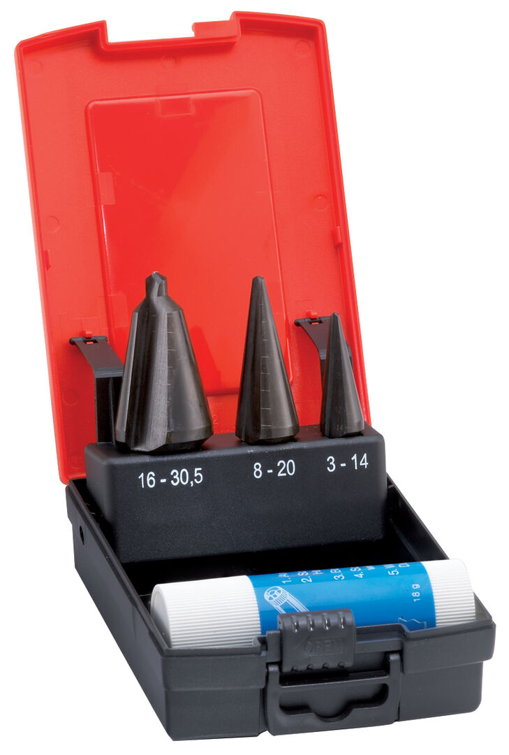 FORMAT Blechschälbohrersatz HSS 3-30,5mm FORMAT Blechschälbohrersatz HSS 3-30,5mm