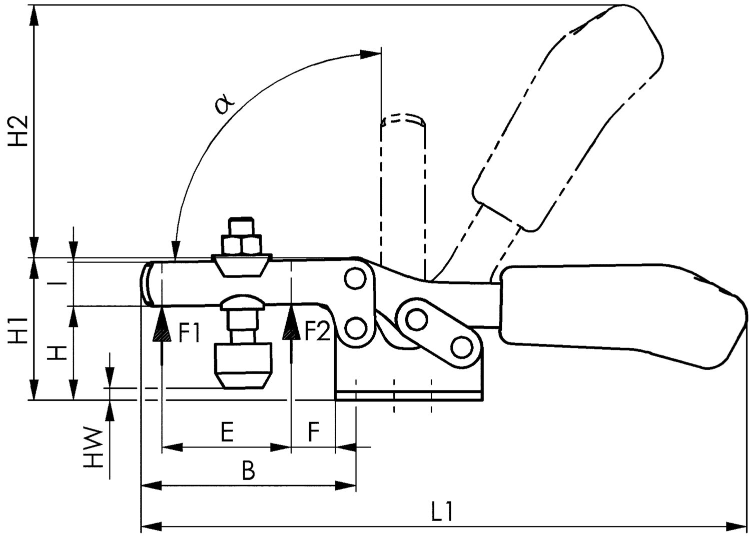AMF Waagrecht-Spanner 6830 Gr. 1 AMF Waagrecht-Spanner 6830 Gr. 1