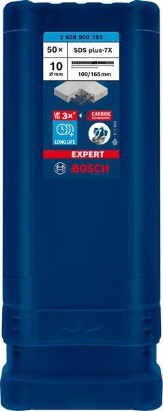 BOSCH Hammerbohrer EXPERT SDS Plus-7X 10x100x165mm VE 50