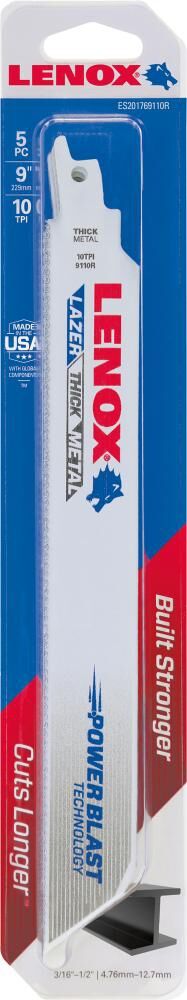 LENOX Säbelsägeblatt LAZER 5St. 229x25x1,1mm 10 Z LENOX Säbelsägeblatt LAZER 5St. 229x25x1,1mm 10 Z