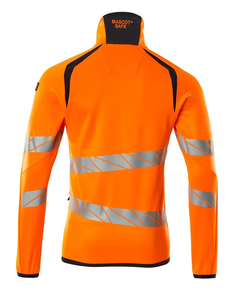 MASCOT Accel. Safe Fleece-Pullover m RV Gr. L hi-vis or/schwarzbl 19103-315