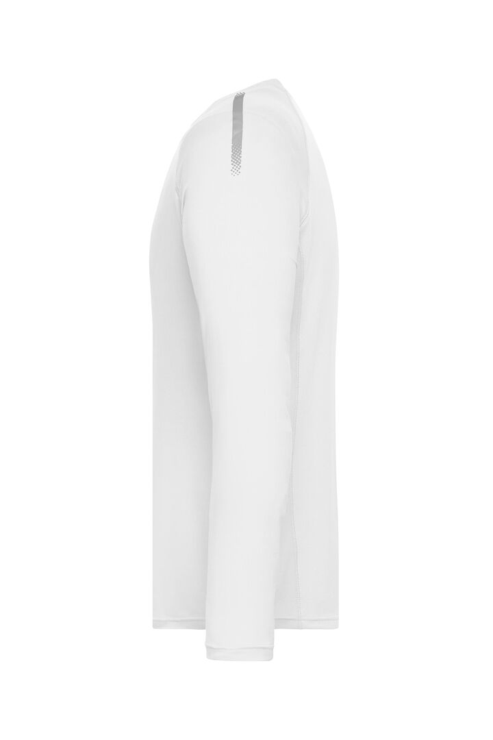 JN Men's Sports Shirt Long-Sleeved JN522 white, Größe S