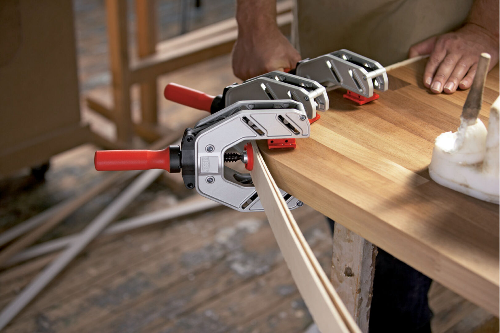 Einhand-Kantenzwinge EKT 10-55mm Spannweite Bessey