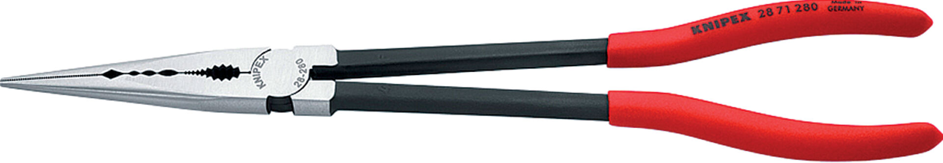 KNIPEX 28 71 280 Montierzange mit Querprofilen schwarz atramentiert 280 mm