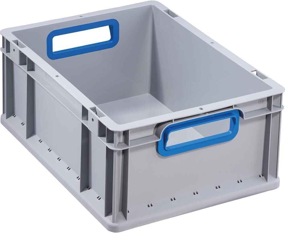 ALLIT EuroBox 417,400x300x170mm Griffe offen,grau/blau