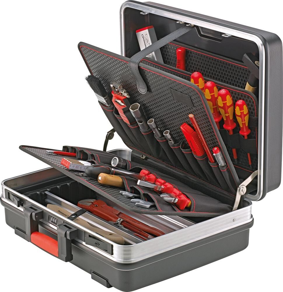 FORMAT Werkzeugkoffer 460x355x180mm ABS, mit Taschen FORMAT Werkzeugkoffer 460x355x180mm ABS, mit Taschen