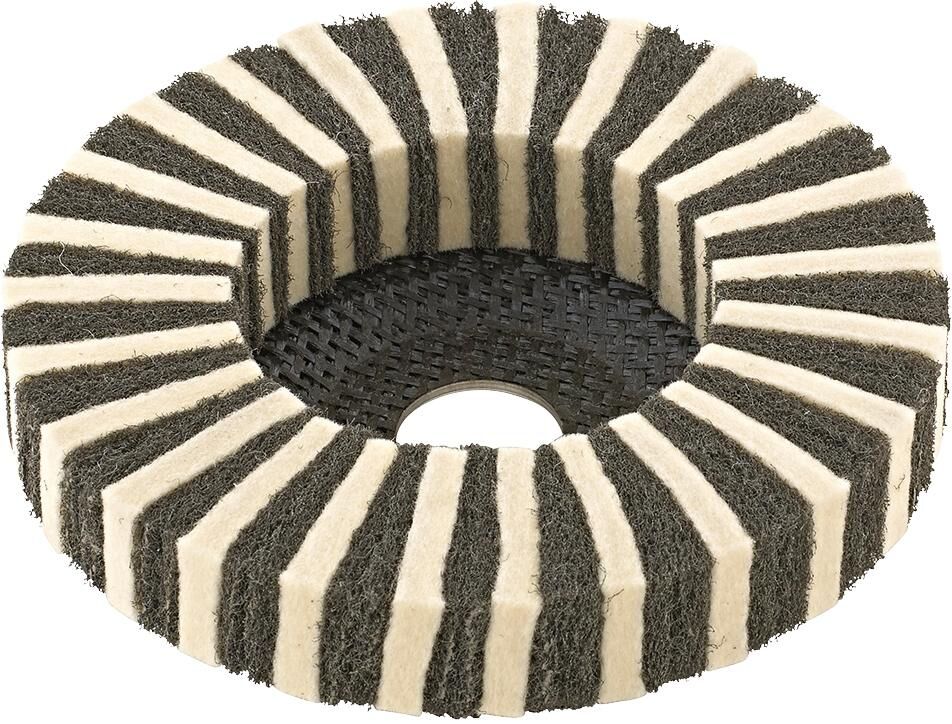 FORMAT kombinierte Filz-Fächerscheibe 125mm, SchleifVlies