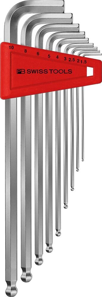 PB SwissTools Winkelschraubendreher-Satz im Kunststoffhalter, 9-tlg 1,5-10mm lang