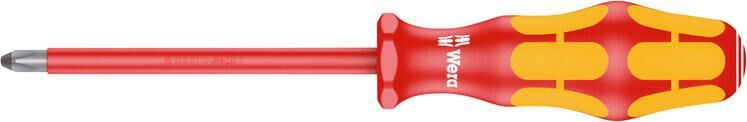 WERA VDE Kreuzschlitz-Schraubendreher Phillips PH 2x100mm WERA VDE Kreuzschlitz-Schraubendreher Phillips PH 2x100mm