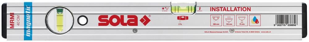 SOLA Installations-Wasserwaage MRMI 40cm SOLA Installations-Wasserwaage MRMI 40cm