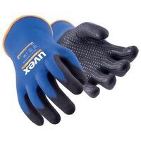 UVEX Montage-Handschuh athletic lite dry Gr. 9 Nitril-Noppen blau/schwarz, 6003.3