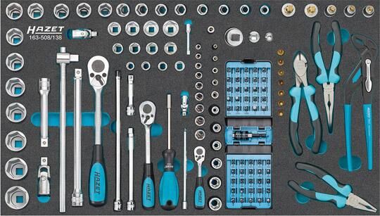 HAZET Werkstattwagen 179NXL -7/265 265-tlg. Werkzeugsortiment 7 Schubladen