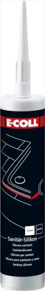 E-COLL EU Sanitär Silikon 310ml weiss E-COLL EU Sanitär Silikon 310ml weiss