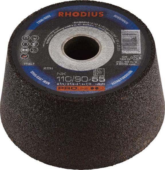 RHODIUS RHODIUS-Schleiftopf NK 36 110/90X55 RHODIUS RHODIUS-Schleiftopf NK 36 110/90X55