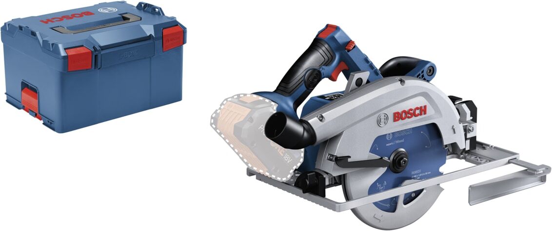 BOSCH Akku-Handkreissäge GKS 18V-68GC Solo in L-Boxx, Parallelanschlag