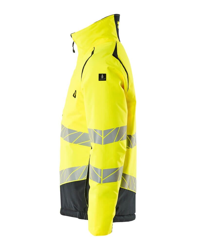 MASCOT Accel Safe Winter-Jacke Climasc. Gr. L hi-vis glb/schwarzbl 19435-231