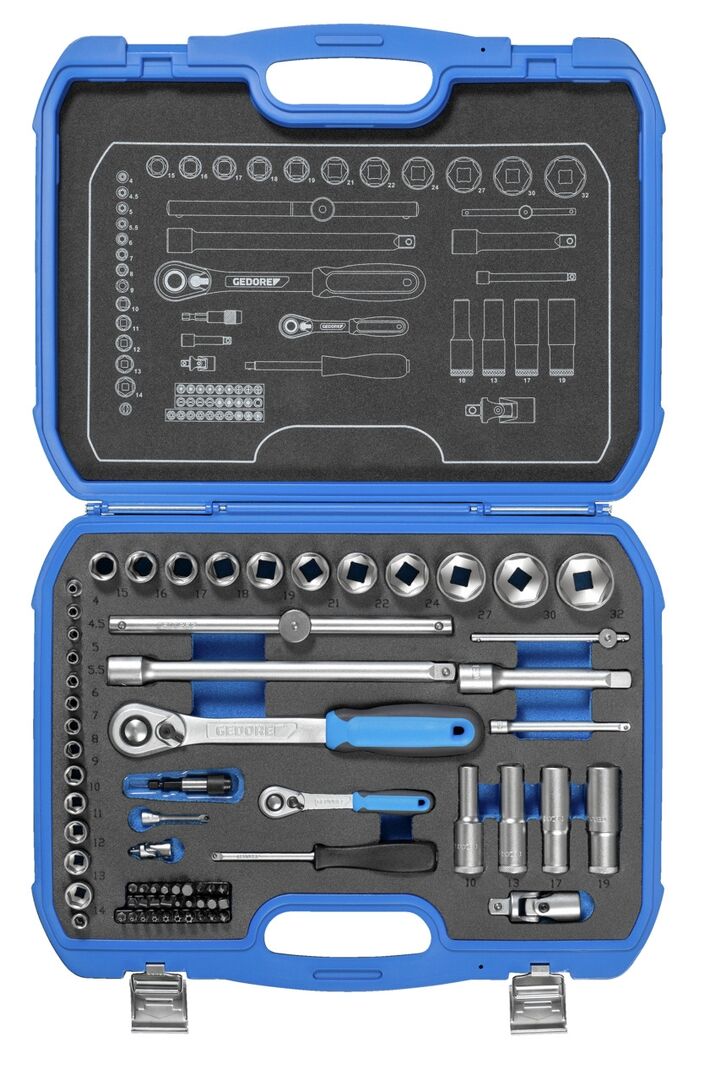 GEDORE Steckschlüssel-Set 1/4" +1/2" 19 BMC 20 GEDORE Steckschlüssel-Set 1/4" +1/2" 19 BMC 20