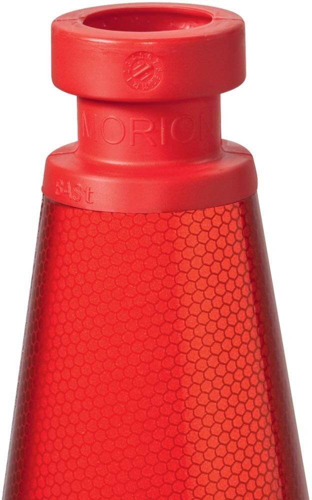 MORION-Reflexkegel-EU 750 Typ A, rot-weiss reflekt.