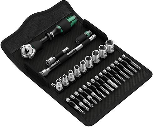 WERA 1/4" Steckschlüssel-Garnitur ZYKLOP speed
