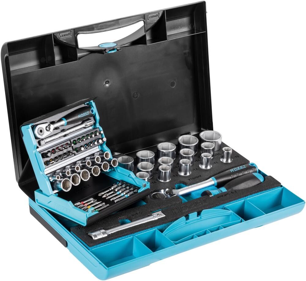 HAZET Steckschlüssel-Garnitur 953SC 68-teilig 1/4" & 1/2"