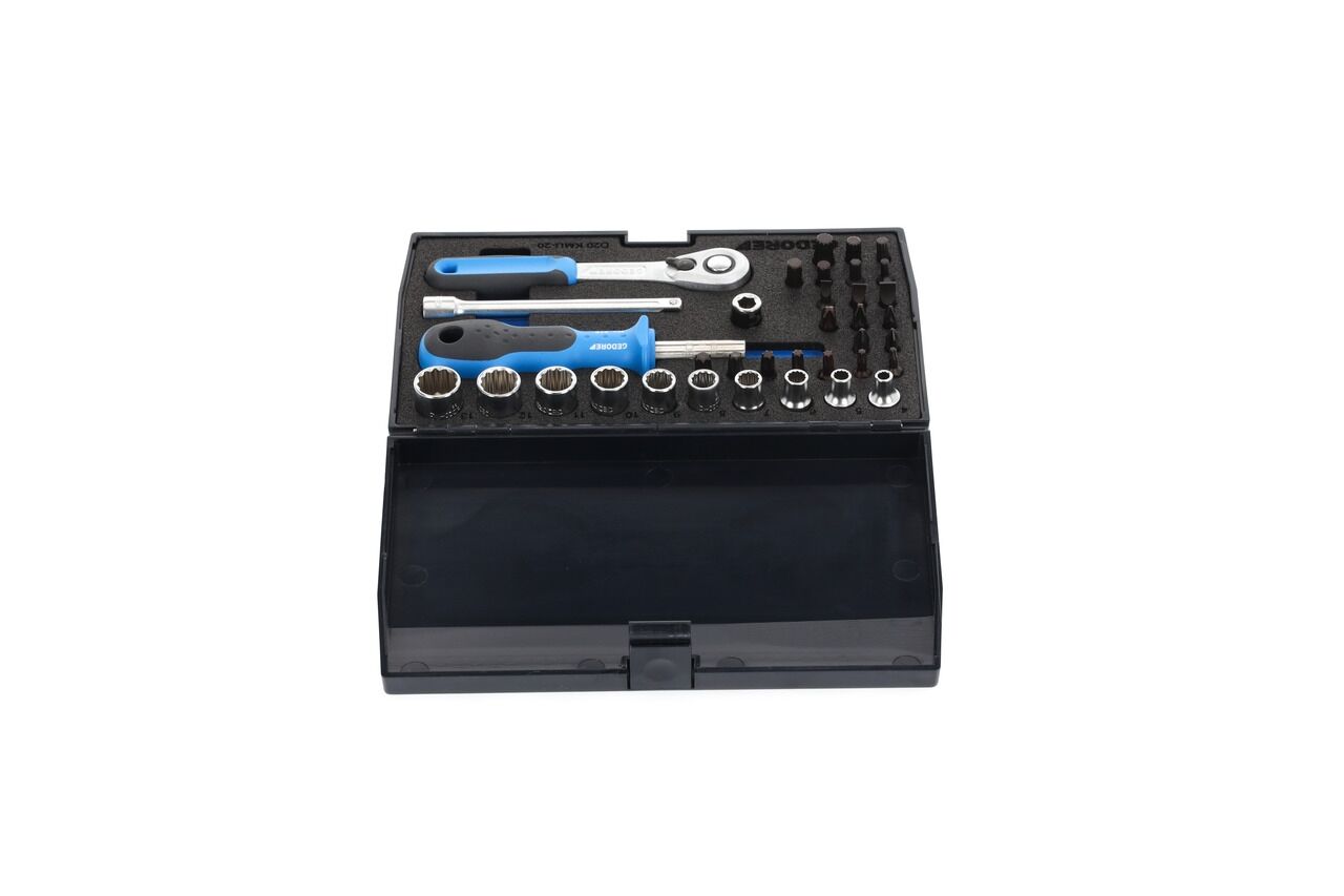 GEDORE Steckschlüssel-Satz 1/4" 37-tlg UD-IN-IS-PH-PZ-TX, D 20 KMU-20, 1822373 GEDORE Steckschlüssel-Satz 1/4" 37-tlg UD-IN-IS-PH-PZ-TX, D 20 KMU-20, 1822373
