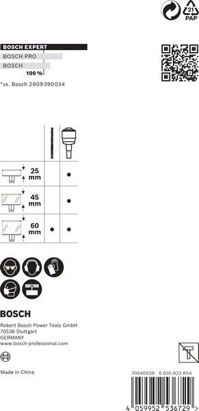 BOSCH PowerChange Plus Adapter Hex 11 mm, Bohrer 8,5x105
