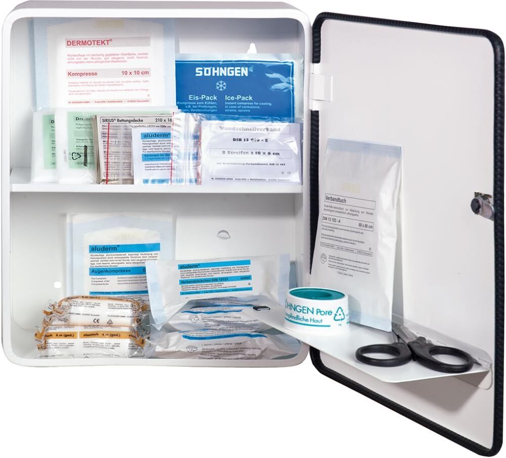 SÖHNGEN Verbandschrank Heidelberg mit Füllung DIN 13157 weiss SÖHNGEN Verbandschrank Heidelberg mit Füllung DIN 13157 weiss