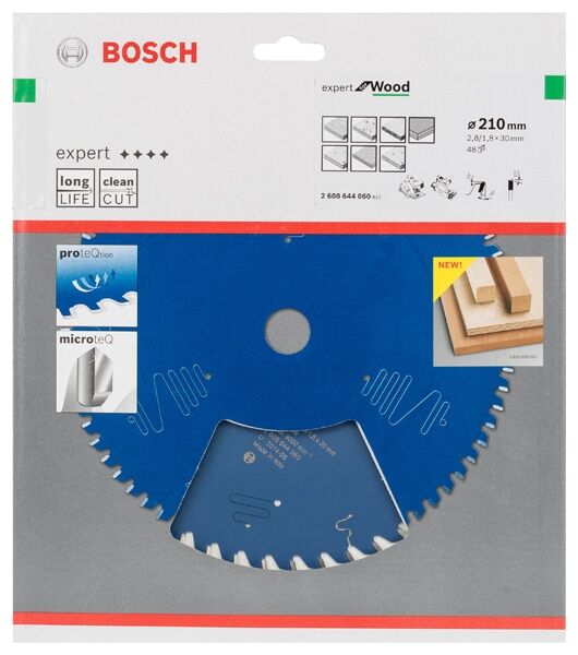 BOSCH Kreissägeblatt HW Expert 210x30x2,8 48T