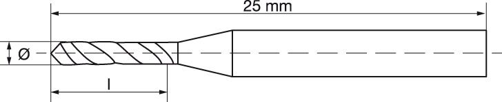 FORMAT Kleinstbohrer DIN1899-A HSSE 0,65mm FORMAT Kleinstbohrer DIN1899-A HSSE 0,65mm