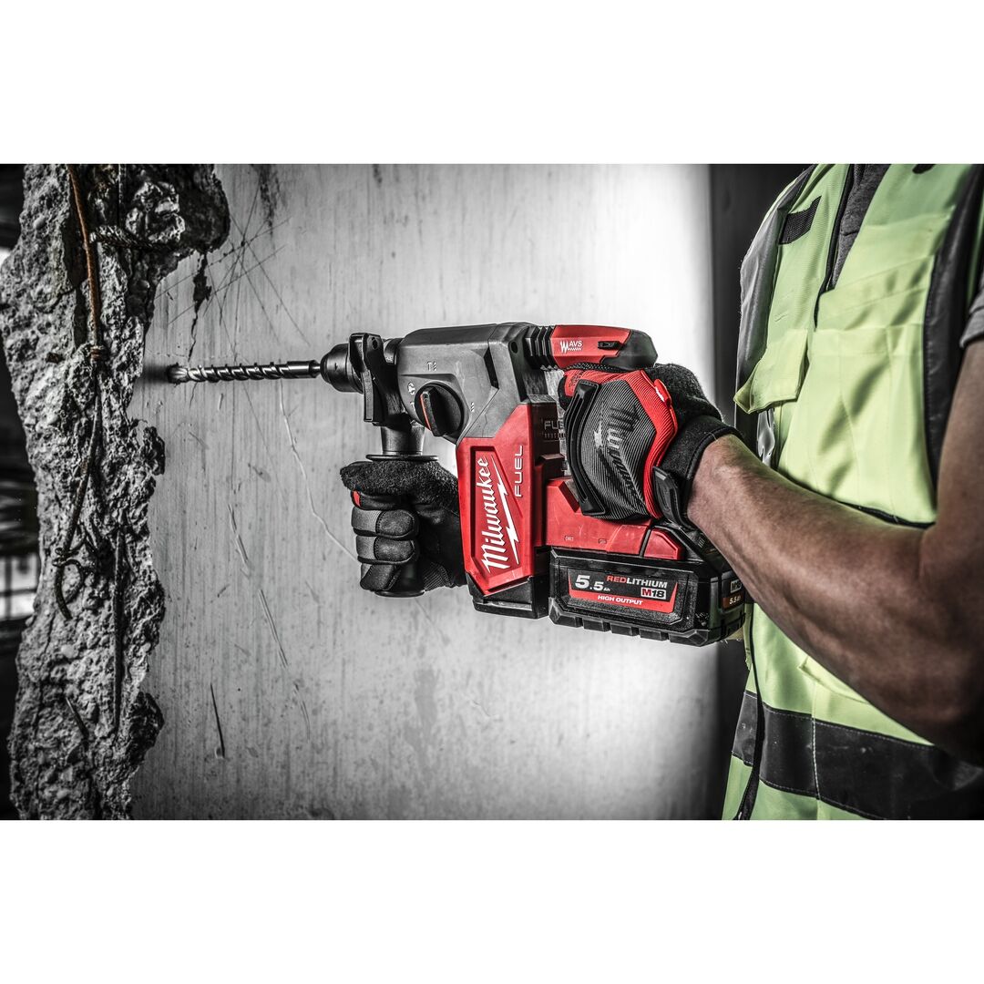 MILWAUKEE Fuel Akku-Kombihammer M18 FHX-0X Solo, mit Wechselfutter MILWAUKEE Fuel Akku-Kombihammer M18 FHX-0X Solo, mit Wechselfutter