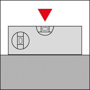 FORMAT Magnet-Wasserwaage Leichtmetall rot pulverbeschichtet 40cm FORMAT Magnet-Wasserwaage Leichtmetall rot pulverbeschichtet 40cm