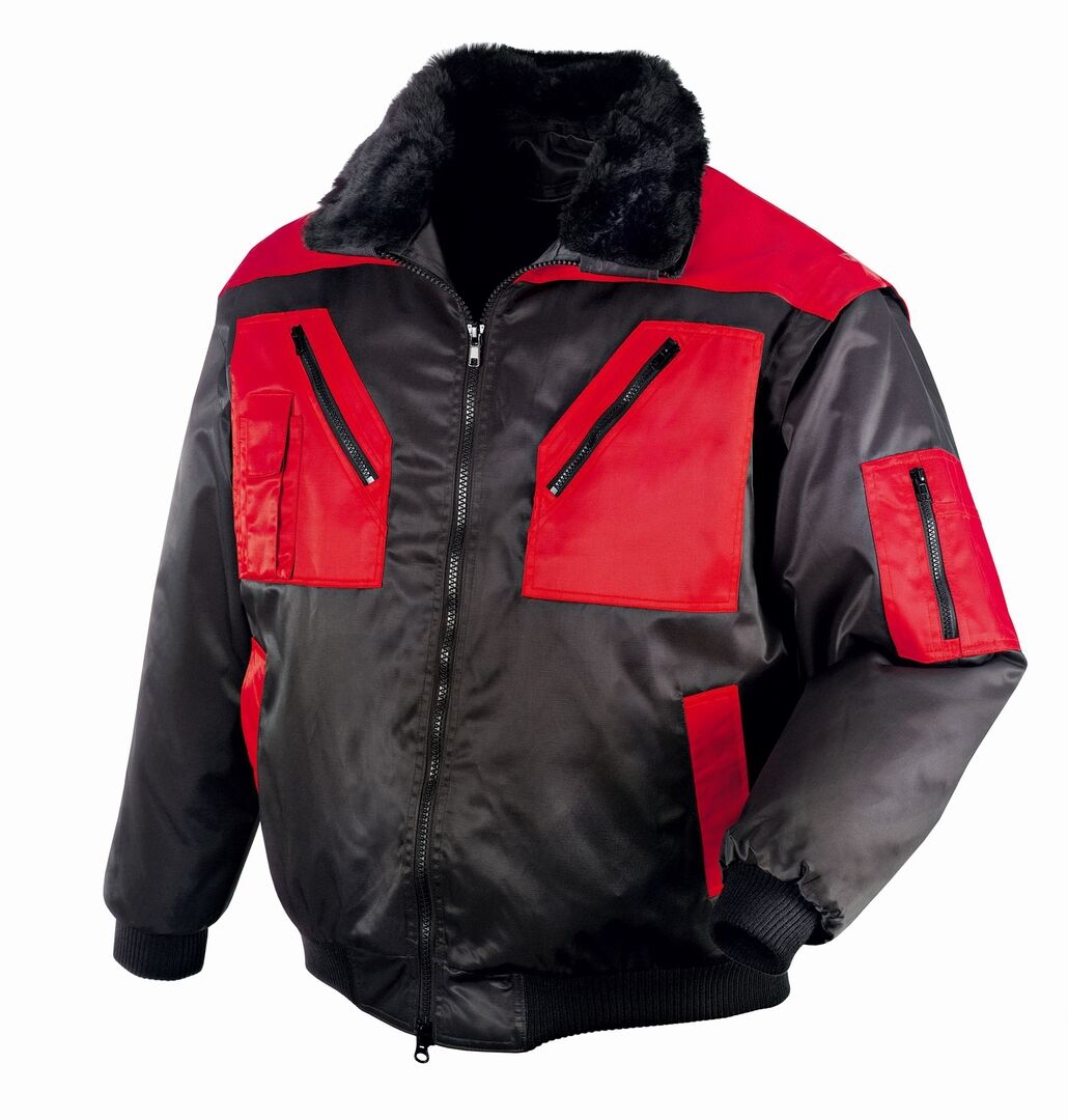 TEXXOR Pilotenjacke 4-in-1 Gr. XL schwarz/rot