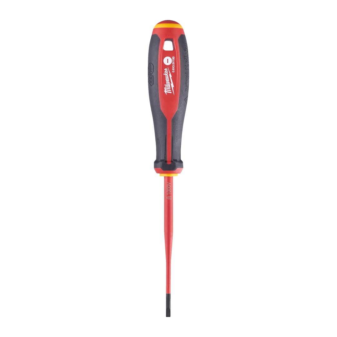 MILWAUKEE Schraubendreher Tri-Lobe SL 0,6x3,5x100mm VDE geprüft MILWAUKEE Schraubendreher Tri-Lobe SL 0,6x3,5x100mm VDE geprüft