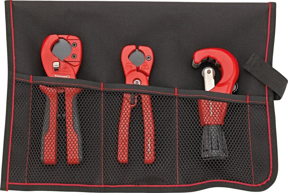 FORMAT Rohrabschneidersatz 3 teilig in Rolltasche