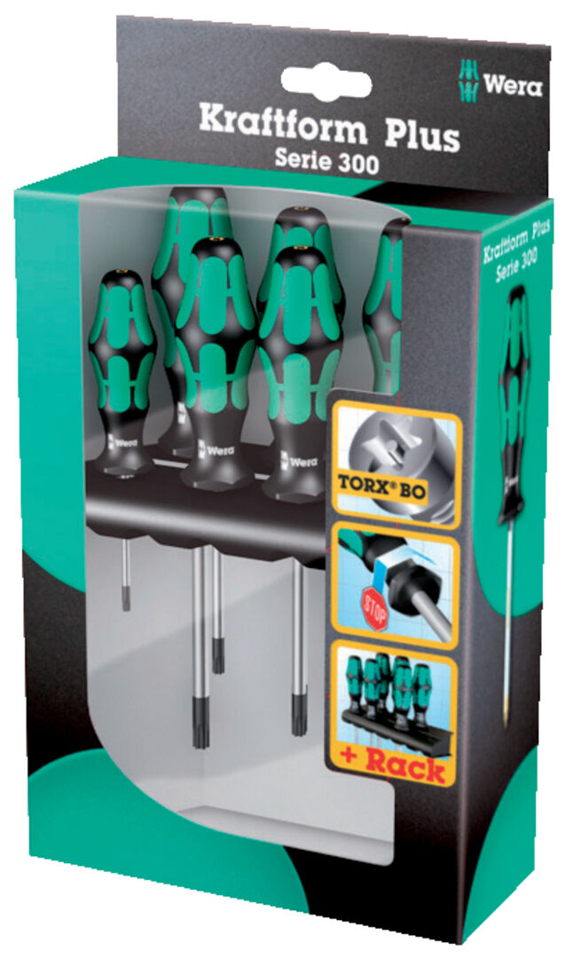 WERA Schraubendreher-Set Torx 6tlg. mitBohrung WERA Schraubendreher-Set Torx 6tlg. mitBohrung